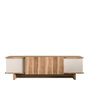 Hanah Home Diana Mueble para TV Beige y Nogal